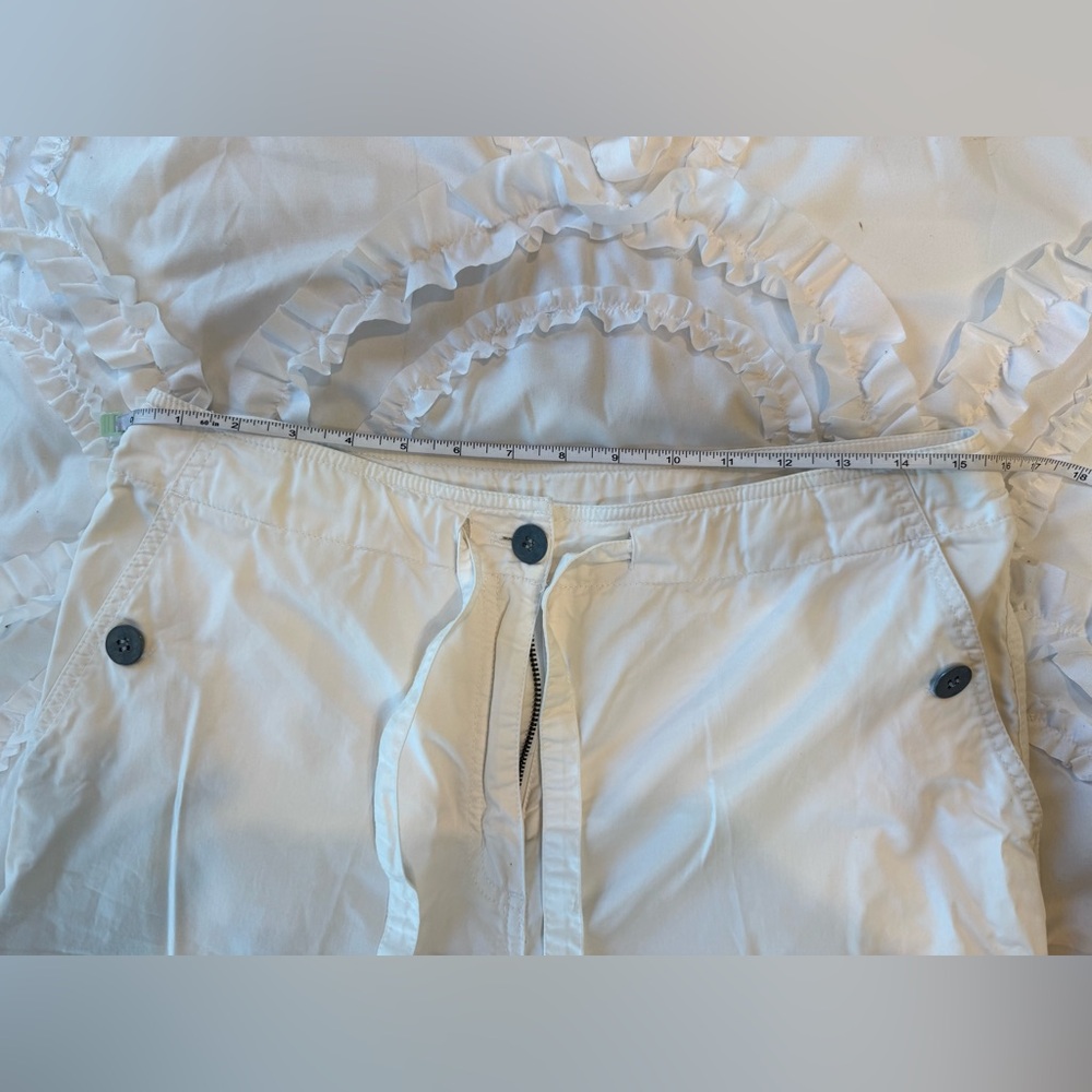 CHICOs White Embroidered Pants, size 10. - Picture 7 of 15